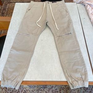 COTTON ON BEIGE SLIM DENIM JOGGERS